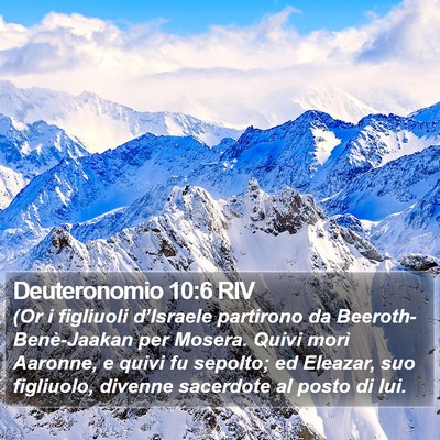 Deuteronomio 10:6 RIV Bible Verse Image