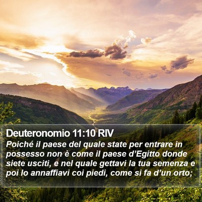 Deuteronomio 11:10 RIV Bible Verse Image