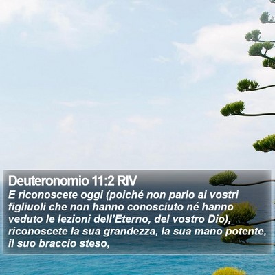 Deuteronomio 11:2 RIV Bible Verse Image