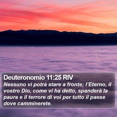 Deuteronomio 11:25 RIV Bible Verse Image