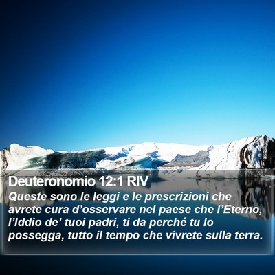 Deuteronomio 12:1 RIV Bible Verse Image