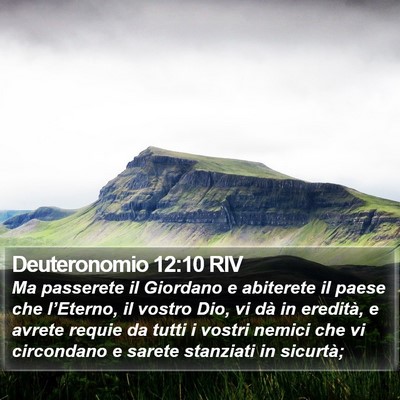 Deuteronomio 12:10 RIV Bible Verse Image