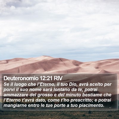 Deuteronomio 12:21 RIV Bible Verse Image
