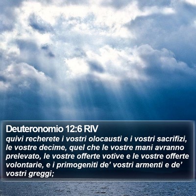 Deuteronomio 12:6 RIV Bible Verse Image