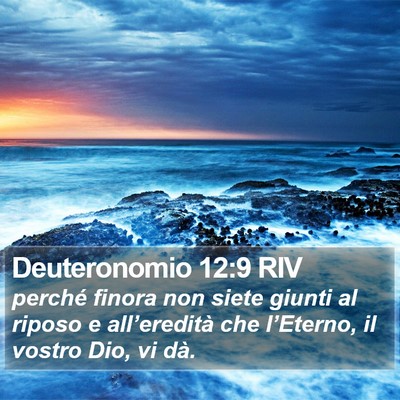 Deuteronomio 12:9 RIV Bible Verse Image
