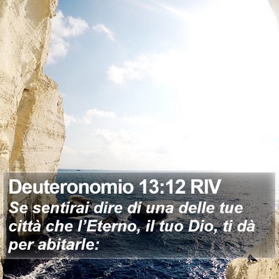 Deuteronomio 13:12 RIV Bible Verse Image
