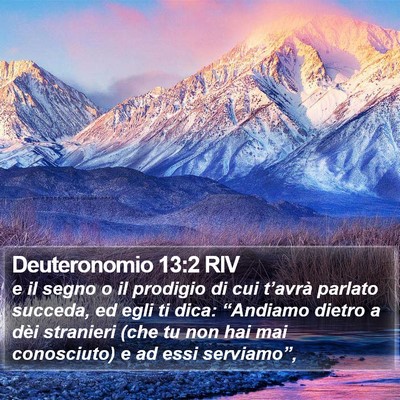 Deuteronomio 13:2 RIV Bible Verse Image