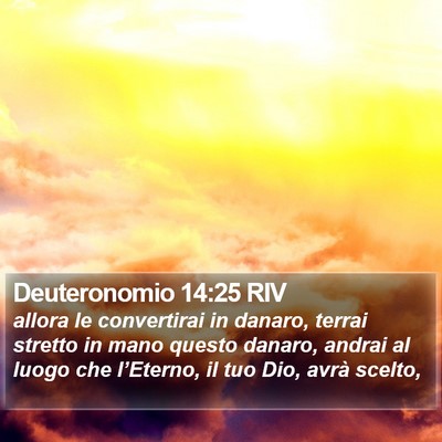 Deuteronomio 14:25 RIV Bible Verse Image