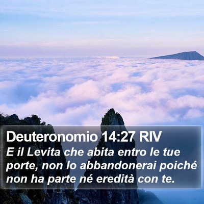Deuteronomio 14:27 RIV Bible Verse Image
