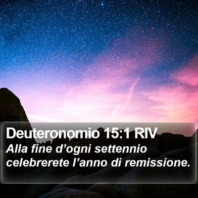 Deuteronomio 15:1 RIV Bible Verse Image