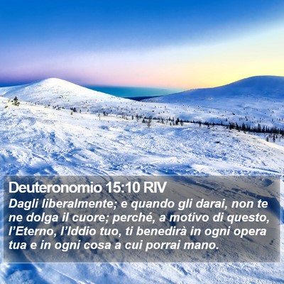 Deuteronomio 15:10 RIV Bible Verse Image