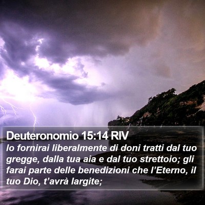 Deuteronomio 15:14 RIV Bible Verse Image