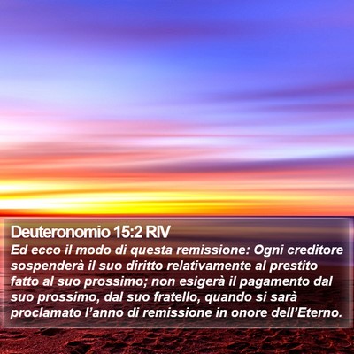 Deuteronomio 15:2 RIV Bible Verse Image