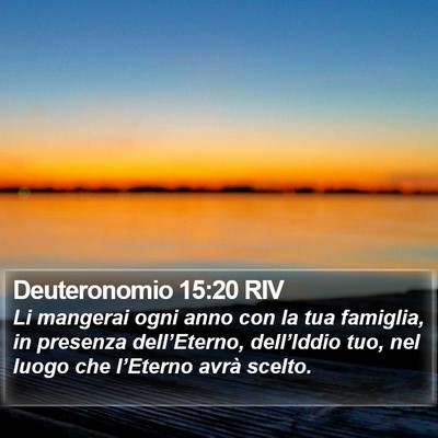 Deuteronomio 15:20 RIV Bible Verse Image