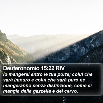 Deuteronomio 15:22 RIV Bible Verse Image