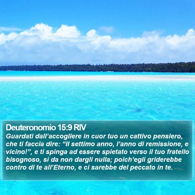 Deuteronomio 15:9 RIV Bible Verse Image