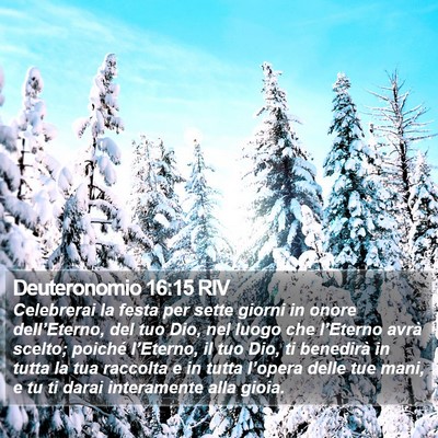 Deuteronomio 16:15 RIV Bible Verse Image