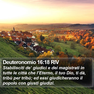 Deuteronomio 16:18 RIV Bible Verse Image