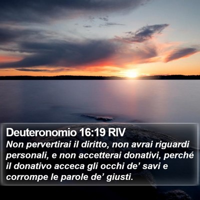 Deuteronomio 16:19 RIV Bible Verse Image