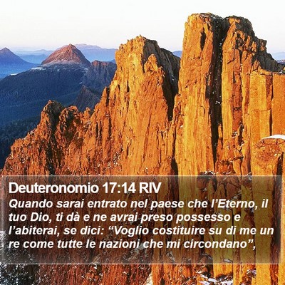 Deuteronomio 17:14 RIV Bible Verse Image