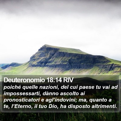 Deuteronomio 18:14 RIV Bible Verse Image