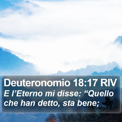 Deuteronomio 18:17 RIV Bible Verse Image