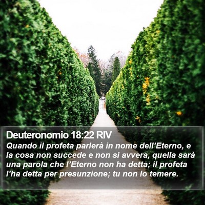 Deuteronomio 18:22 RIV Bible Verse Image