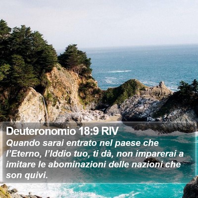 Deuteronomio 18:9 RIV Bible Verse Image