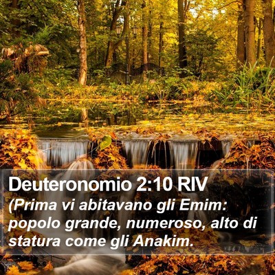 Deuteronomio 2:10 RIV Bible Verse Image