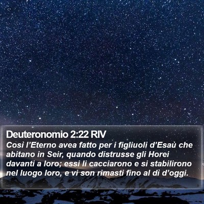 Deuteronomio 2:22 RIV Bible Verse Image