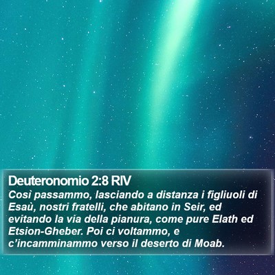 Deuteronomio 2:8 RIV Bible Verse Image