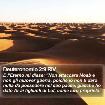 Deuteronomio 2:9 RIV Bible Verse Image
