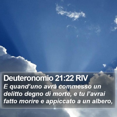 Deuteronomio 21:22 RIV Bible Verse Image