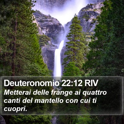 Deuteronomio 22:12 RIV Bible Verse Image