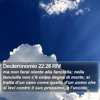 Deuteronomio 22:26 RIV Bible Verse Image