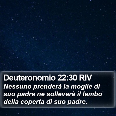 Deuteronomio 22:30 RIV Bible Verse Image