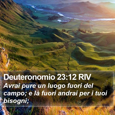 Deuteronomio 23:12 RIV Bible Verse Image