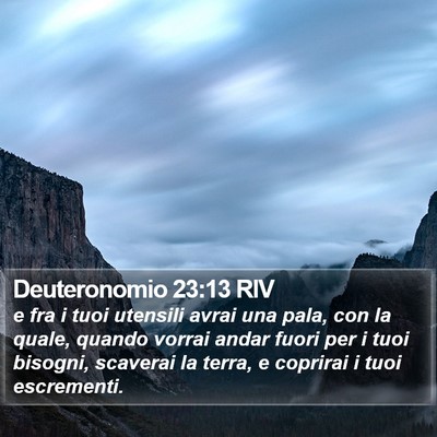 Deuteronomio 23:13 RIV Bible Verse Image