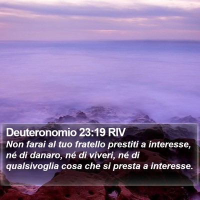 Deuteronomio 23:19 RIV Bible Verse Image