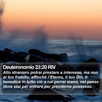 Deuteronomio 23:20 RIV Bible Verse Image