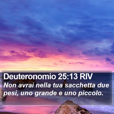 Deuteronomio 25:13 RIV Bible Verse Image