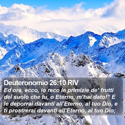 Deuteronomio 26:10 RIV Bible Verse Image