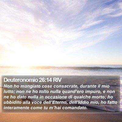 Deuteronomio 26:14 RIV Bible Verse Image
