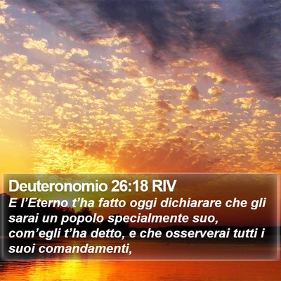 Deuteronomio 26:18 RIV Bible Verse Image