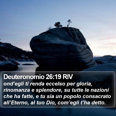 Deuteronomio 26:19 RIV Bible Verse Image