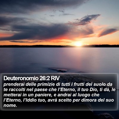 Deuteronomio 26:2 RIV Bible Verse Image