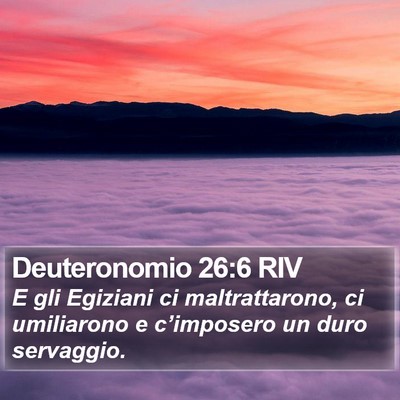 Deuteronomio 26:6 RIV Bible Verse Image