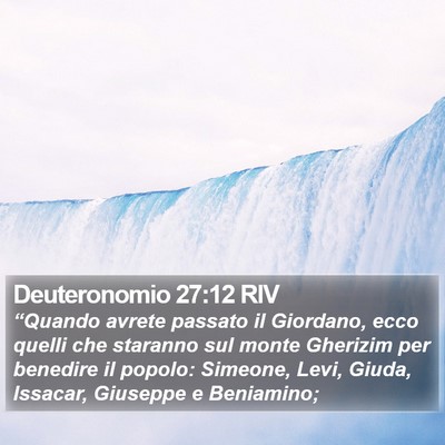 Deuteronomio 27:12 RIV Bible Verse Image