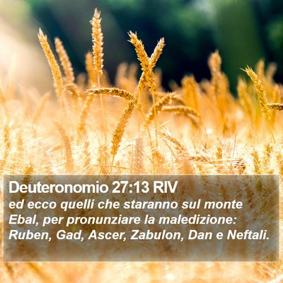 Deuteronomio 27:13 RIV Bible Verse Image