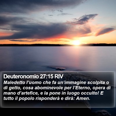 Deuteronomio 27:15 RIV Bible Verse Image